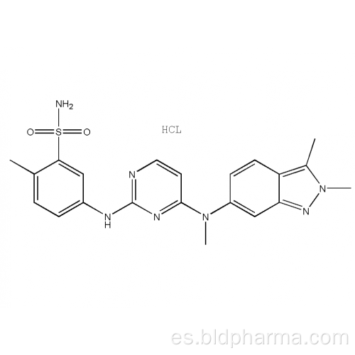 Alta pureza Pazopanib HCl CAS 635702-64-6